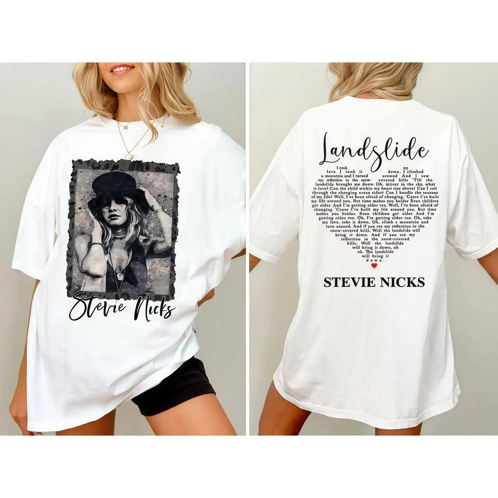 Vintage Stevie Nicks  2 Side Unisex Tshirt Hollywood, Don't Be A Lady Be A Legend Shirt, Retro 90s Stevie Nick Tour Shirt, Gift for Men for Woman