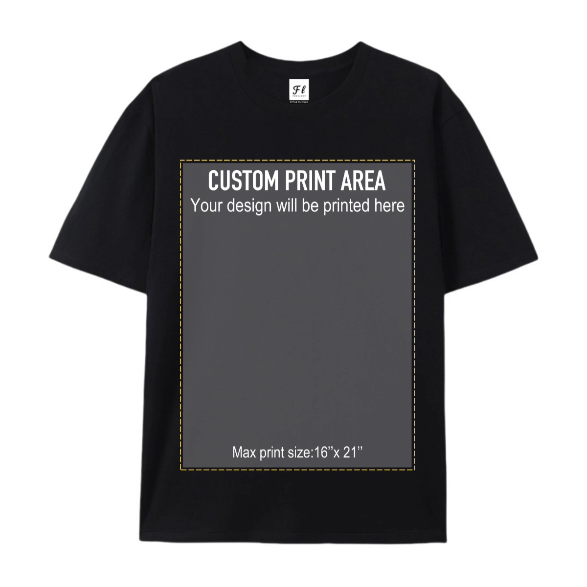 Custom Design T-Shirt | Personalized Print Tee 230G Heavyweight 100% Pure Cotton/DTG Print