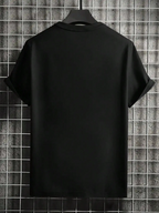 Men's Regular Fit Letter Print Jersey Round Neck Tee, Casual Short Sleeve Crew Neck T-shirt for Summer, Men's Top for Daily Wear