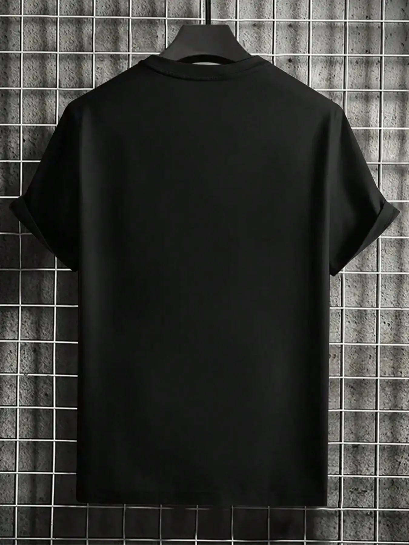 Men's Regular Fit Letter Print Jersey Round Neck Tee, Casual Short Sleeve Crew Neck T-shirt for Summer, Men's Top for Daily Wear