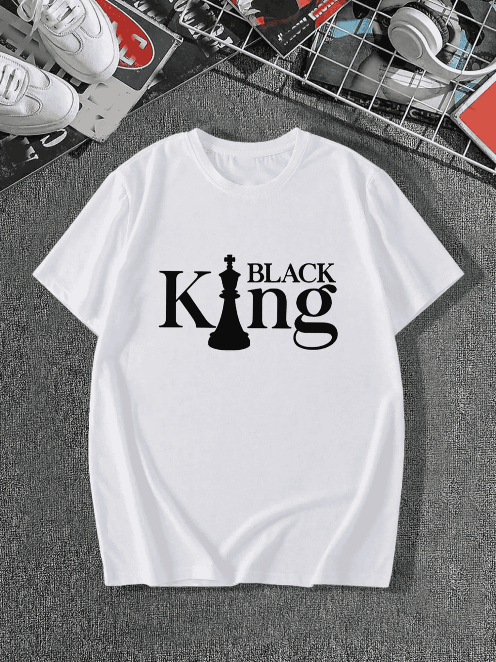 Men's Regular Fit Letter Print Jersey Round Neck Tee, Casual Short Sleeve Crew Neck T-shirt for Summer, Men's Top for Daily Wear