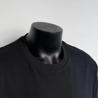 【BlueMere】 230G Heavyweight 100% Pure Cotton Men's Letter Printed Round Neck Short Sleeve Casual Slim Fit T-Shirt Ultra-Soft Breathable Eco-DTG
