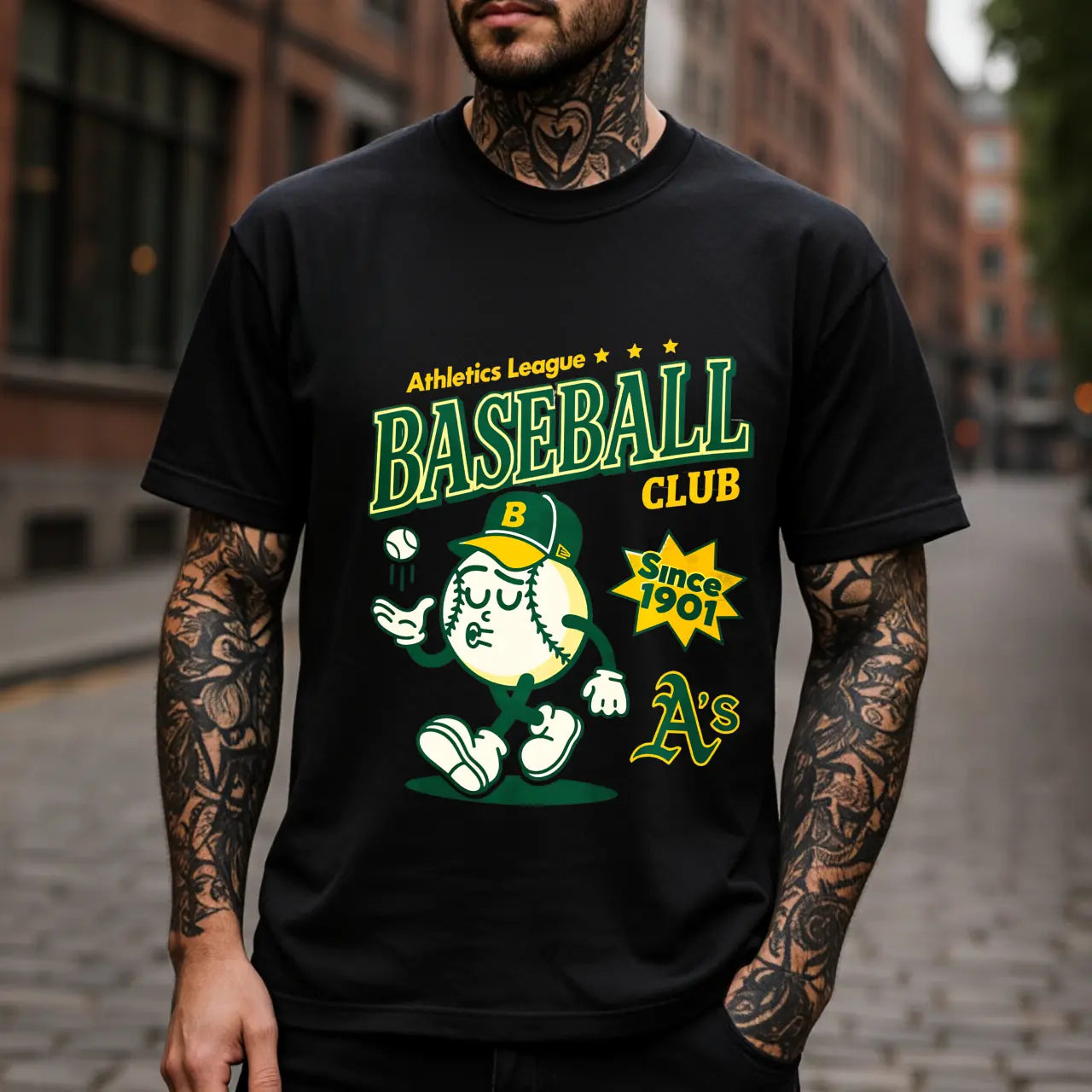 Athletics Baseball Since 1901 T-shirt, Oakland Athletics T-shirt Sublimation T-shirt, Athletics Mascot T-shirt
