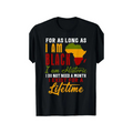 [Black History, T-Shirt] Black History Month Celebrations Bold Graphic Design I Am Black History Men's Cotton T-Shirt | Short Sleeve, Crew Neck, Casual & Comfortable Fit, Plus Sizes