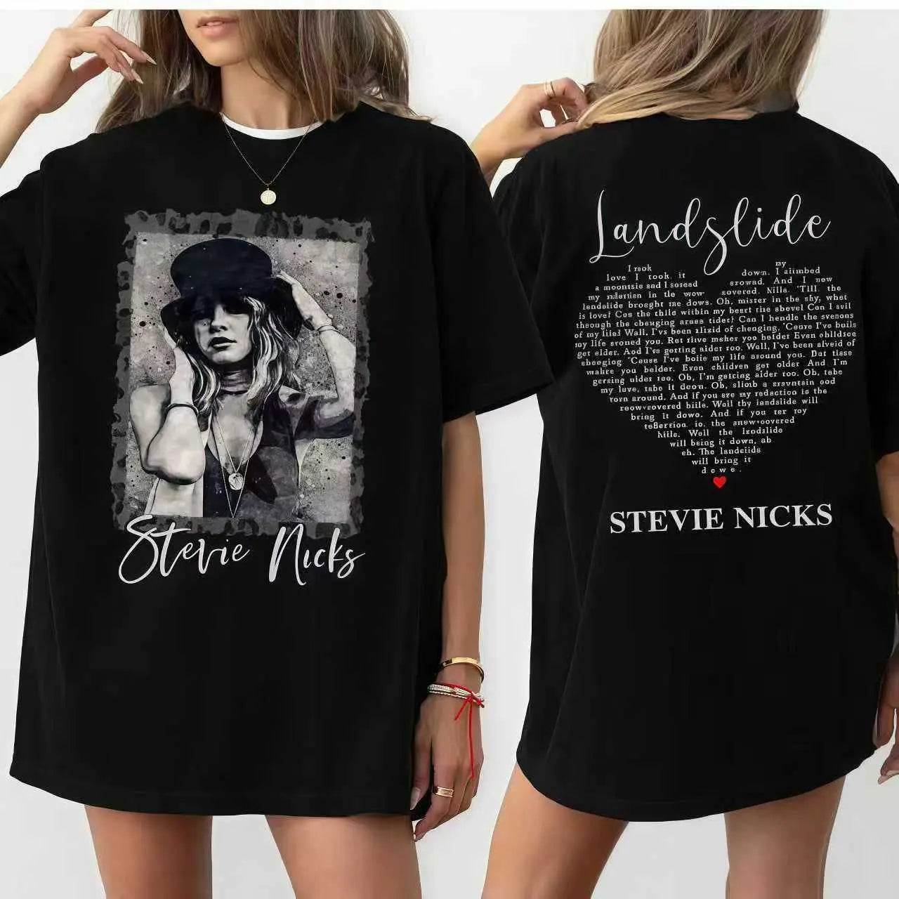 Vintage Stevie Nicks  2 Side Unisex Tshirt Hollywood, Don't Be A Lady Be A Legend Shirt, Retro 90s Stevie Nick Tour Shirt, Gift for Men for Woman