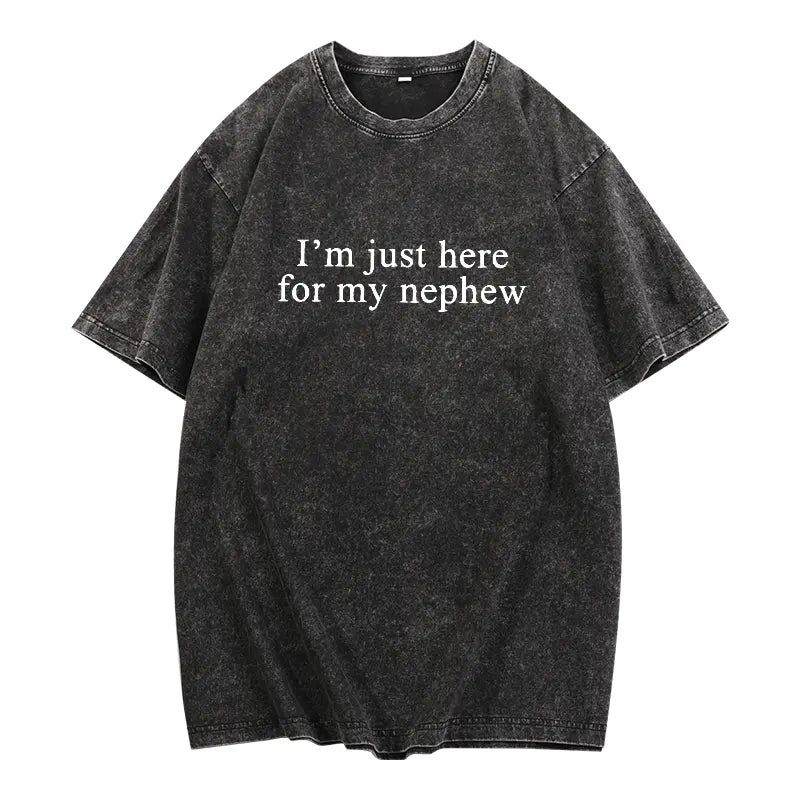 I'm Just Here For My Nephew  Shirt, New Future Aunt T-shirt, Cute Auntie Graphic Tee, Funny Titi Clothing