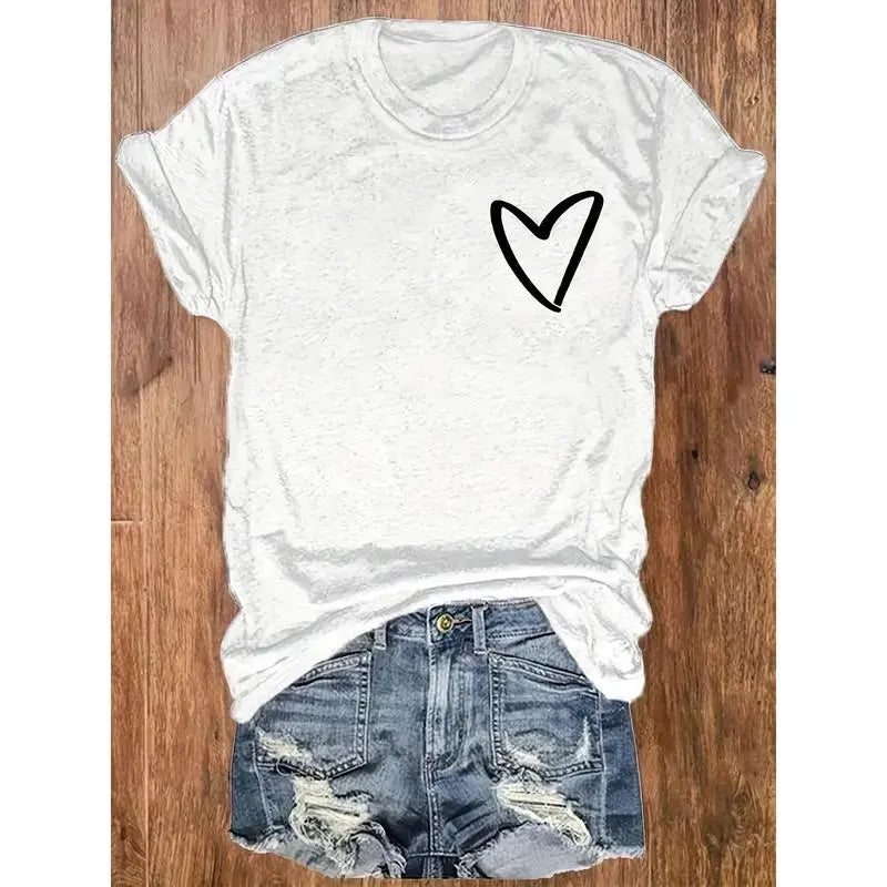 Soft Print T-Shirt - Be Your Own Kind of Beautiful Women's Casual Round Neck, Short Sleeve Top - Machine Washable, Perfect for Vacation