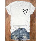 Soft Print T-Shirt - Be Your Own Kind of Beautiful Women's Casual Round Neck, Short Sleeve Top - Machine Washable, Perfect for Vacation