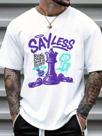 100% Cotton Funny Retro Purple Grape 5 Matching Men  Team T-Shirt Street Hip-Hop Style Men's T-Shirt